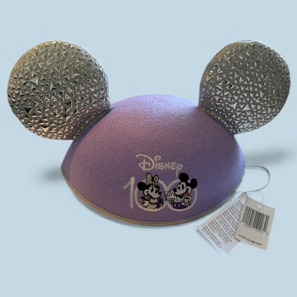 Mickey and Minnie Mouse Disney 100 Ear Hat for Adults 100 Years Of Wonder NEW - Picture 1 of 3